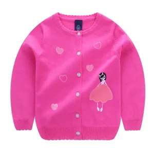 New Design Girl Knitting Cardigan Sweater With Kids From China Manufacturer