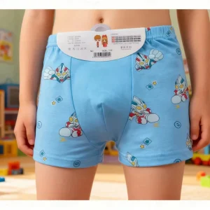 New Design Soft Cotton Breathable Anti static Warm Cute Cartoon Prints Kids Boys Cotton Boxer Briefs for Ages 1 12