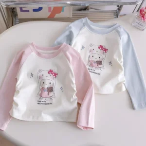 New Fashion Girls Long Sleeve T Shirt Spring Autumn Kids Princess Top Blouse Casual Tee China clothing