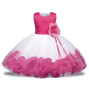 New Fashion Kid Girl Dress Flower Dress Party Birthday Toddler Girls Clothes Baby Girl’s Princess Dress