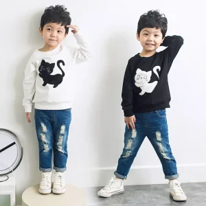New Kids Boy Gay Sweatshirts And Jeans Set Children Fall Outfits