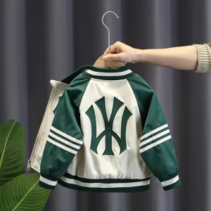 New Korean-style Casual Children’s Wear Boys’ Spring and Autumn Tops Baby Baseball Jackets