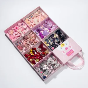 New Luxury 18pcs set Kids Hair Accessories Set Christmas Birthday Party Cute Hair Bow Clips Baby Girl