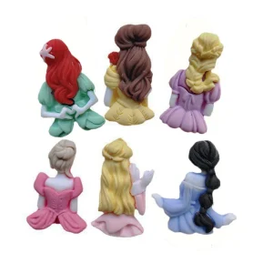 New Resin Cartoon Princess Back Children’S Hair Accessories Fashion Headdress Shoe Buckle Accessories Ma