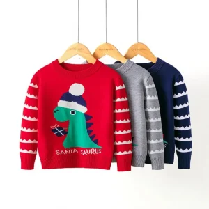 New Soft Baby Boys Baby Girls Sweater Knitted Multicolor Pull Over Sweaters for Kids