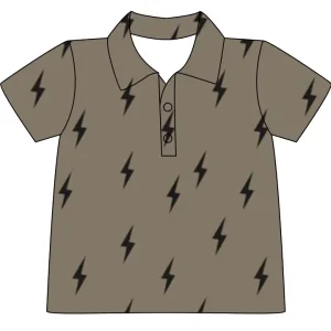 New Style Summer Baby Toddler Boys Polo Shirt Soft Knitted Cotton Bolt Lighting T shirt for Kids
