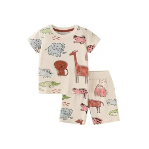 New Trendy Young Children Wear Boys 2 Piece Sets Boy Fashion Boys Clothing Sets Comfortable Shorts Children’S Clothing Sets