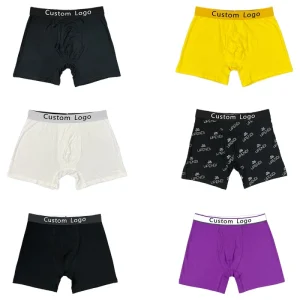 Newest Men Boxers Cotton Big Size Boxer Shorts Cartoon Prints Boys Kids Underwear for home wear