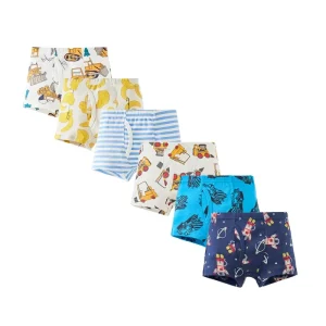 NuoHuaGarment 100% Cotton Brand Little Kid Children 4T 5T Boys Underwear Underpants Underwear Panties Set Pants