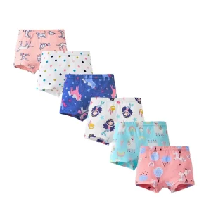 NuoHuaGarment ODM OEM Guangdong Factory Seamless 100% Cotton Breathable Eco Friendly Baby Kids Girls Panties Underwear
