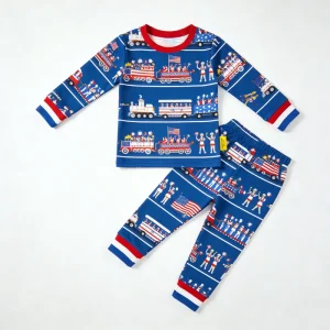 ODM Manufacturer Direct Baby Sleepwear Bamboo 2 Piece Kids Night Collection Pajama Set Boutique Fast Shipping Premium