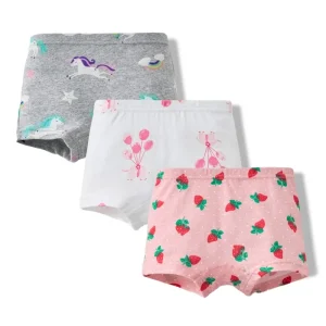 ODM OEM 100%Cotton Seamless Breathable Eco Friendly Baby Kids Child Girl Clothing Underwears Pants