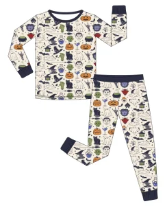 OEKO Certified Bamboo Baby Girl Sleepwear Set Anti Wrinkle Breathable Kids Pajamas Low MOQ Kids Clothes Reseller Bundles
