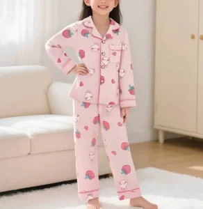 OEKO-TEX Custom Sweet Girls Pajamas Super Soft Baby Homewear Unisex Girls’ Sleepwear Soft Silky Bamboo Pajamas for Girls