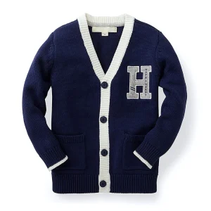 OEM 100% Cotton Winter Children Boys Campus Primary School Uniform Designs Baby Kids Sweater School Cardigan for Children