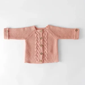 OEM Baby Clothes Supplier Winter Newborn Baby Knit Clothes Toddler Long Sleeve Knitwear Baby Girls Sweater