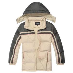 OEM Custom Factory Padded Bomber Kids Jackets Coats Puffer Children Boys Winter Jacket for 6-16