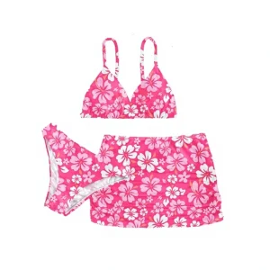 OEM Customizable Girls Swimsuit Swimwear Bikini Solid Colors