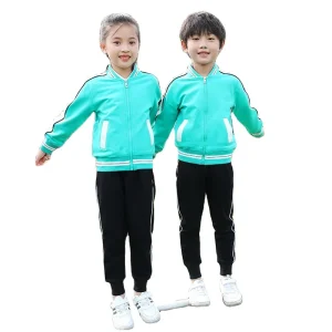 OEM Factory Boys Sports Clothing Set, Kids Student School Uniform Tracksuit, Primary School Uniform