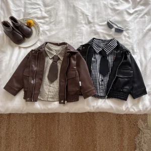 OEM ODM Autumn Children’s Jacket Toddler Boys Long Sleeves Coat Kids Casual Clothes