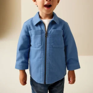 OEM ODM Manufacturer Vintage Blue Washed Jean Jacket for Boys Girls Denim Jacket