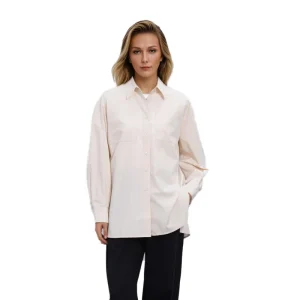 OEM ODM Service Fashion Modern Designs Cotton Knitting Shirt Long Sleeve Loose Blouse for Girls