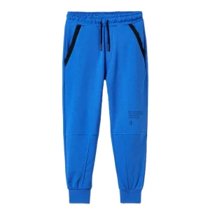 OEM Sporty Plush Fit Boys Pants Ripped Baggy Cotton Jersey Sweatpants for Kids