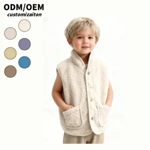 OEM Toddler Puffer Vest Boys Girls Fleece Vest Puffy Toddler Boy Sleeveless Jacket Coat