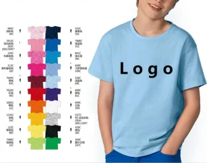 OEM Unisex Girl Boy Bulk Kids Round Neck Cotton Plain Print Children t Shirt Kids T shirts