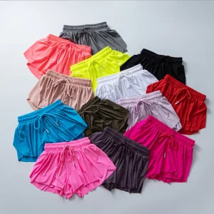OSY03 Custom Flowy Shorts 2 in 1 Butterfly Shorts Hot Selling Women Workout Biker Running Girls Yoga Gym Tennis Skirt