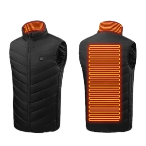 Odm Splicing Fashion Outdoor Run Boys Zip up Vest Mens Blue Waistcoat Heating Fleece Vest