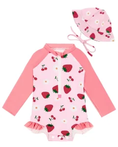 One Piece Girl Swimsuit 3 Month to 4 Years Old UPF 50+ Fashion Design OEM ODM Acceptable Baby Swimwear