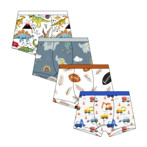 Organic Bamboo Children Boys Boxers Underwear Breathable Infant Panties Underpant Toddler Boys Short Boxer Briefs