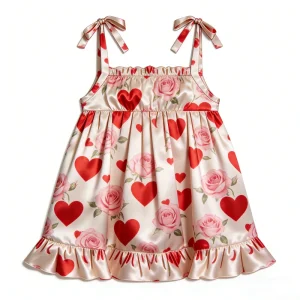 Organic Bamboo Sleeveless Dress Cami Style for Baby Girls Direct From Factory