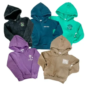 Organic Cotton Kids Hoodies Custom Children’s Fleece Hoodie Printed Hawaii Sweatshirt Boy Kids Sustainable Children Clothes