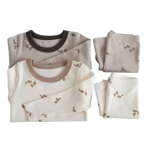 Organic Cotton Kids Pyjamas Custom Kids Lounge Wear Printed Pajamas for Children Boys Sleepwears Kids Nightsuits Children Pjs