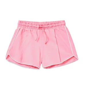 Organic Cotton Sweat Shorts for Girls Kid Girl Drawstring Shorts Children Outside Bottom Sustainable Kids Short Pants