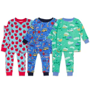 Organic Kids Pajamas Bamboo Viscose Long Sleeve Pajama Set Custom Children’s Sleepwear Nightsuit Pyjama Enfant Kids Clothing