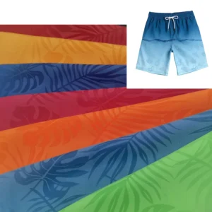Organic Nylon Quick-Dry Fabric Stretch Feature Water Humidity Pattern Changing Printed for Girls Beach Shorts Anti-Pill Swimwear