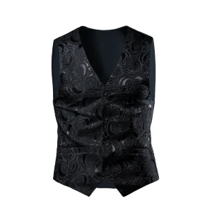 Patterned Men’s Sleeveless Jacket Vest Vest 1051