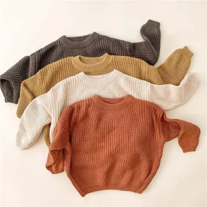 Personalized Newborn Infant Knitted Sweater Kids Knitting Pullover Toddler Fall Clothing Baby Boys Girls Knitting Clothes Baby G