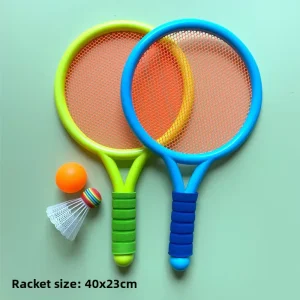 Plastic Children’s Badminton Racket Sports Tennis Racket Set Sports Interactive Toy Gift for Boys and Girls