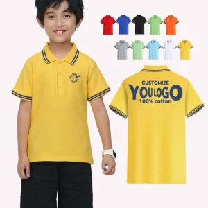 Polo Shirt for Baby Kids 100% Cotton Light Color School Uniforms Clothes Baby Boys Polo Shirts