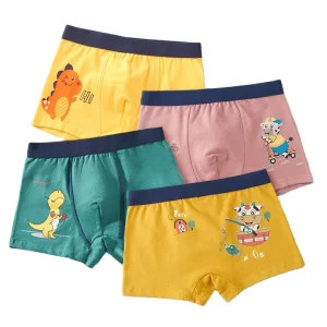 Polyester Boy Boxer Short for Boy’s Boxer Briefs Kids Underwear Factory Multi Colors Cartoon ODM Great Washable 100000