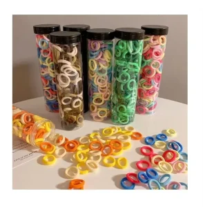 Polyester Fiber Seamless Hair Accessories for Four Seasons Use Kids Hairpins Rubber Bands Seamless Kids Hair Ties