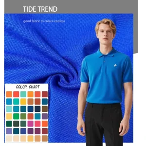 Polyester Pique Knitted Plain Polo T Shirt Breathable Eco Friendly Sportswear Dress Custom Colors OEKO TEX Certified 210gsm Boys