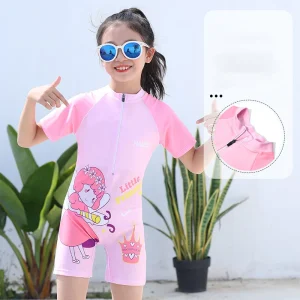 Print One Piece Girls Swimwear Kids Girl Swimming Swimsuit Clothes