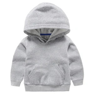 Printable Cotton Blank Hoodies Kids Custom Children’s Hoodie Cotton White Boys Sweatshirt