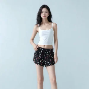 Printed Summer Beach Shorts Women Lightweight Girls Beach Wear Swimming Mini Shorts