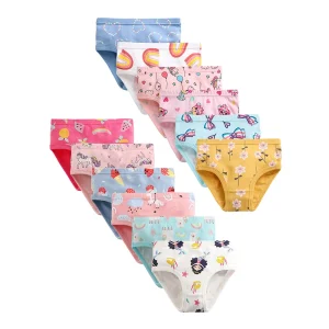 Private Label Eco Friendly Personalized Cute High Quality Middle School Girls Teen Boys White Cotton Underwear